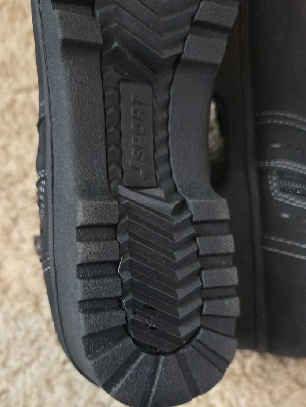JSport Classic Black Side-Zip Ankle Booties Size 9
